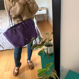 Coach Purple Tote Bag